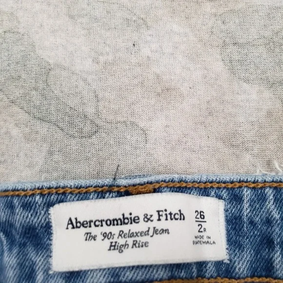 Abercrombie and Fitch Jeans Womens 26/2 Blue Pockets Denim Medium Wash - Picture 6 of 12